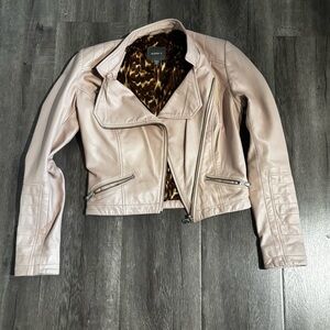 Leather Jacket - Kenna T - Light Pink XS
